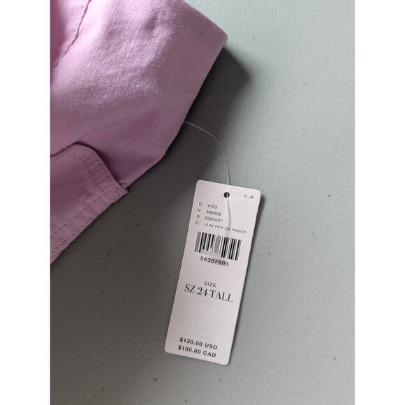 NWT Maeve The Colette Ruffle-hem Cropped Wide-leg Pants Sz 24Tall Lilac #8B507 - Picture 9 of 12